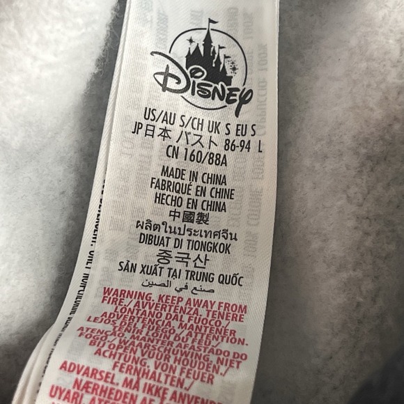 Disney Parks Halloween 2022 Mickey Ghost Full Zip Hoodie SZ Medium Spooky Witchy - Picture 10 of 12